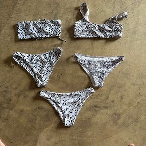cow print bikinis